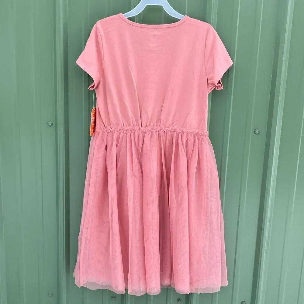 Girls Short Sleeve Comfy Tutu Dress Size XL